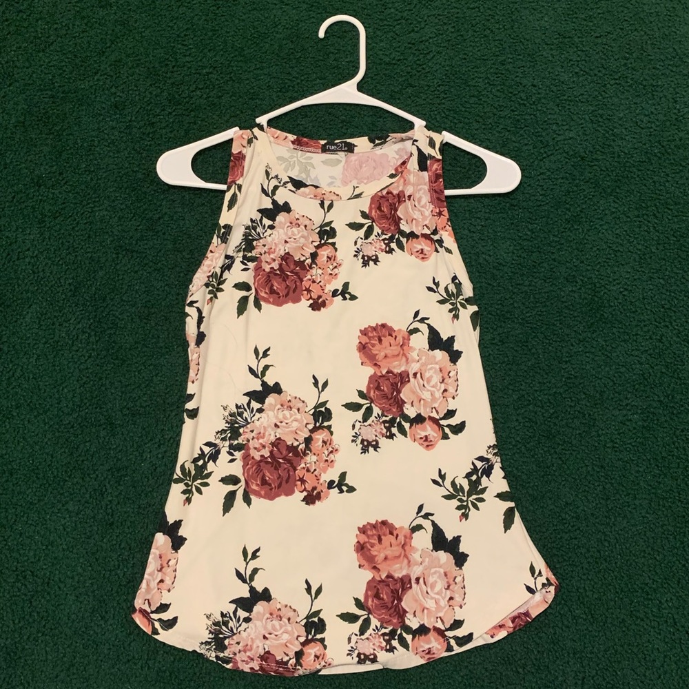 Floral Sleeveless Shirt From Rue 21